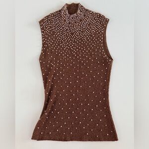 Vintage Marshall-Rousso metallic beaded top